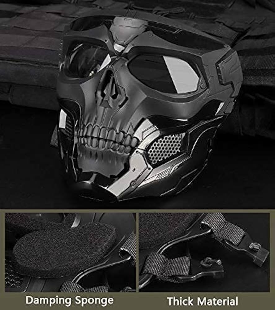 BRIGHCELL complex mask 2個セット AOUTACC Tactical Mask Adjustable Airsoft Full Face